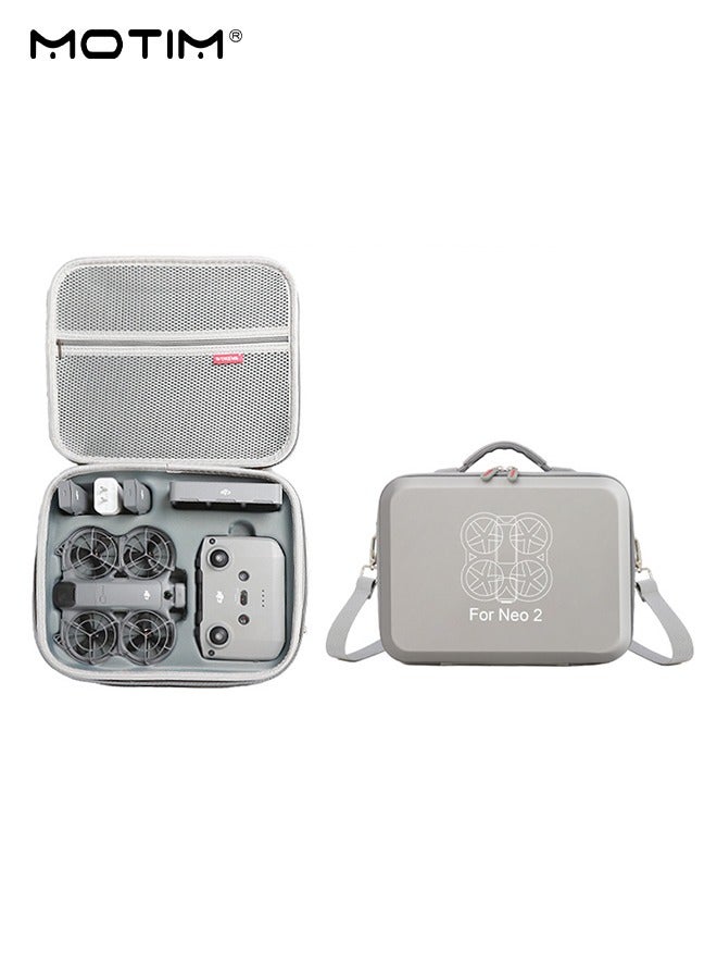 موتيم حقيبة حمل طائرة DJI Neo 2 بدون طيار، حقيبة سفر محمولة على الكتف لطائرة DJI Neo بدون طيار، وحقيبة تخزين واقية محمولة باليد لإكسسوارات مجموعة DJI Neo Fly More Combo - Image 1